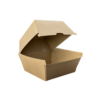 Burger Clam Large/High (113 x 111 x 100mm) Kraft Flute
