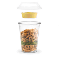 High Dome Flat PLA Combo Lid - No Hole - 96 Series