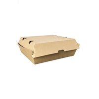 Dinner Clam Regular (178 x 160 x 75mm) Kraft Flute