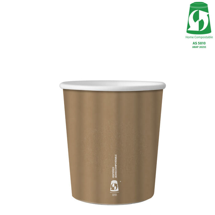 8oz (280ml) Double Wall Emboss Kraft Cup - Aqueous Coated - 89/90 Series