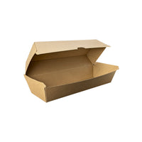 Hot Dog Clam (208 x 70 x 75mm) Kraft Flute