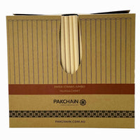 Paper Straws Jumbo 10 x 240mm XL - Kraft (Box)