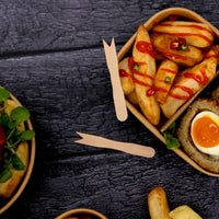 650ml / 22oz Rectangular Paper Takeaway Container - Aqueous Lined - Black