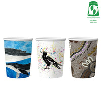 12oz (360ml) Single Wall Gallery Cup - Aqueous Coated - 89/90 Series