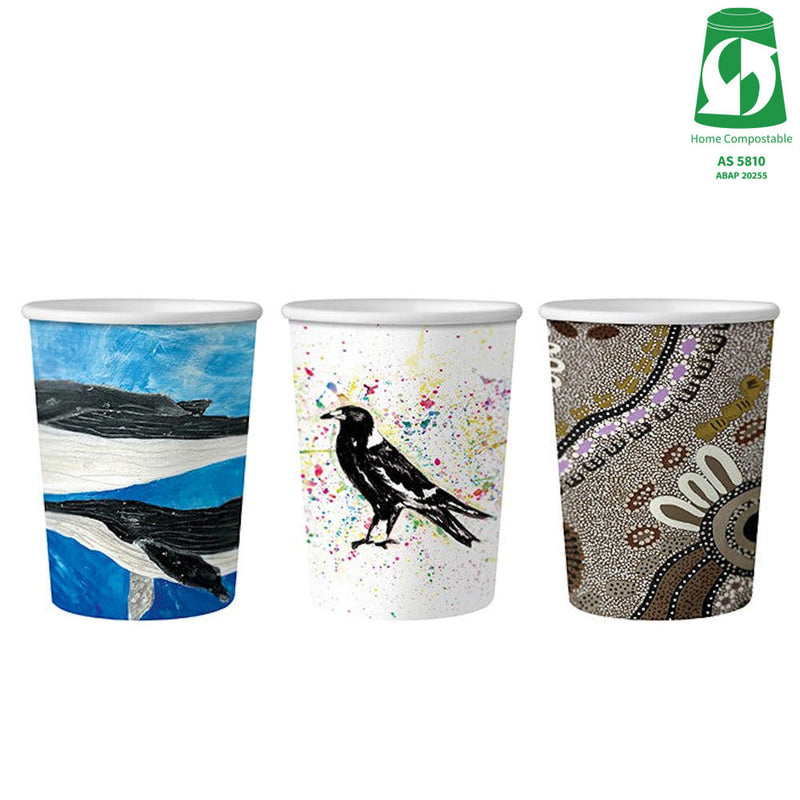 12oz (360ml) Single Wall Gallery Cup - Aqueous Coated - 89/90 Series