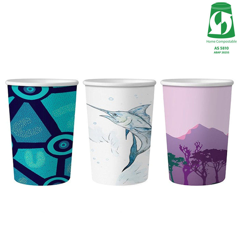 16oz (500ml) Single Wall Gallery Cup - Aqueous Coated - 89/90 Series