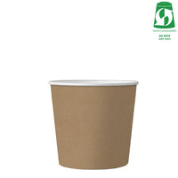 8oz (280ml) Single Wall Kraft Cup - Aqueous Coated - 89/90 Series