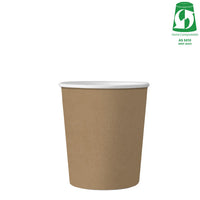 8oz (280ml) Single Wall Kraft Cup - Aqueous Coated - 79/80 Series