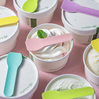 9cm High Grade Paper Ice Cream Spoon - Tutti Frutti
