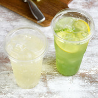 Flat PLA Strawless Lid - Fold Back Tab - 96 Series