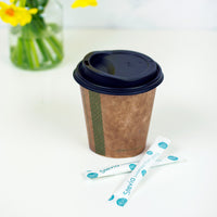 CPLA / Bioplastic Coffee Cup Lid - Black - 79/80 Series