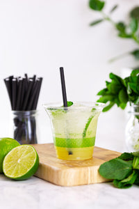 9oz (280ml) PLA Acai Cup - Green Leaf - 96 Series