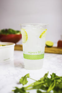 20oz (600ml) PLA Cup - Green Leaf - 96 Series