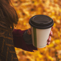 Hot Lid - Flat Traveller - Bioplastic - Black - 89/90 Series