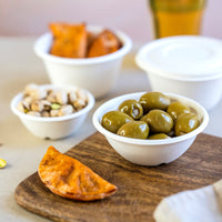 8oz (280ml) Bonnie Bowl - Plant Fibre - PFAS Free - White - 115 Series