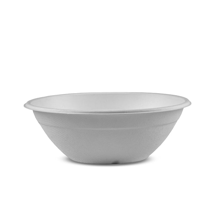 32oz (900ml) Bonnie Bowl - Plant Fibre - PFAS Free - White - 185 Series