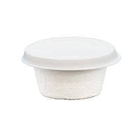 2oz (60ml) Sauce Pot - Plant Fibre - PFAS Free - White - Image #4
