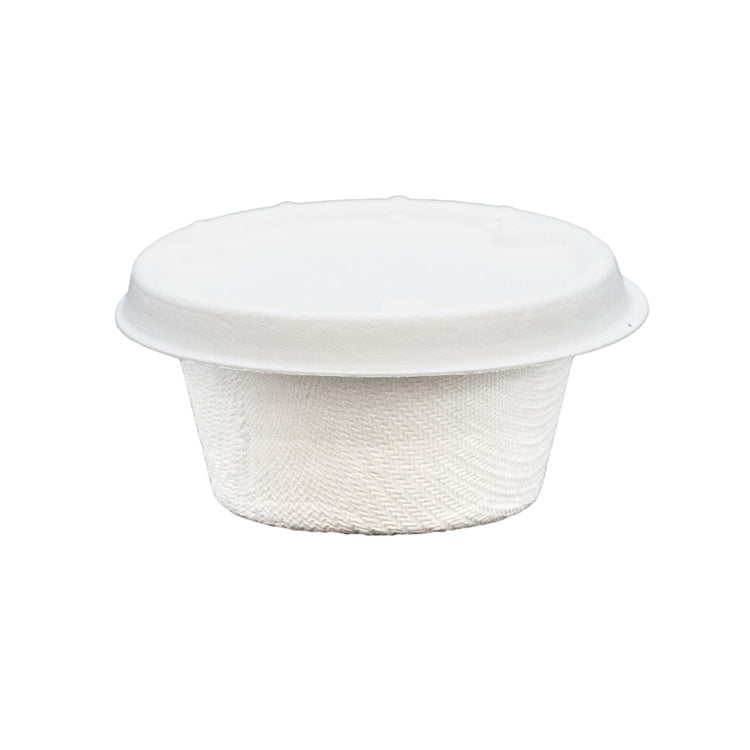 2oz (60ml) Sauce Pot - Plant Fibre - PFAS Free - White - Image #4