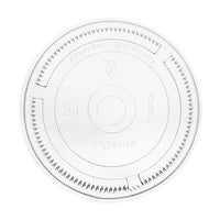 Flat PLA Cold Lid - C Shape Straw Flap - 105 Series - Image #1