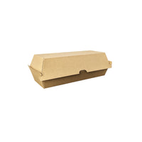 Hot Dog Clam (208 x 70 x 75mm) Kraft Flute
