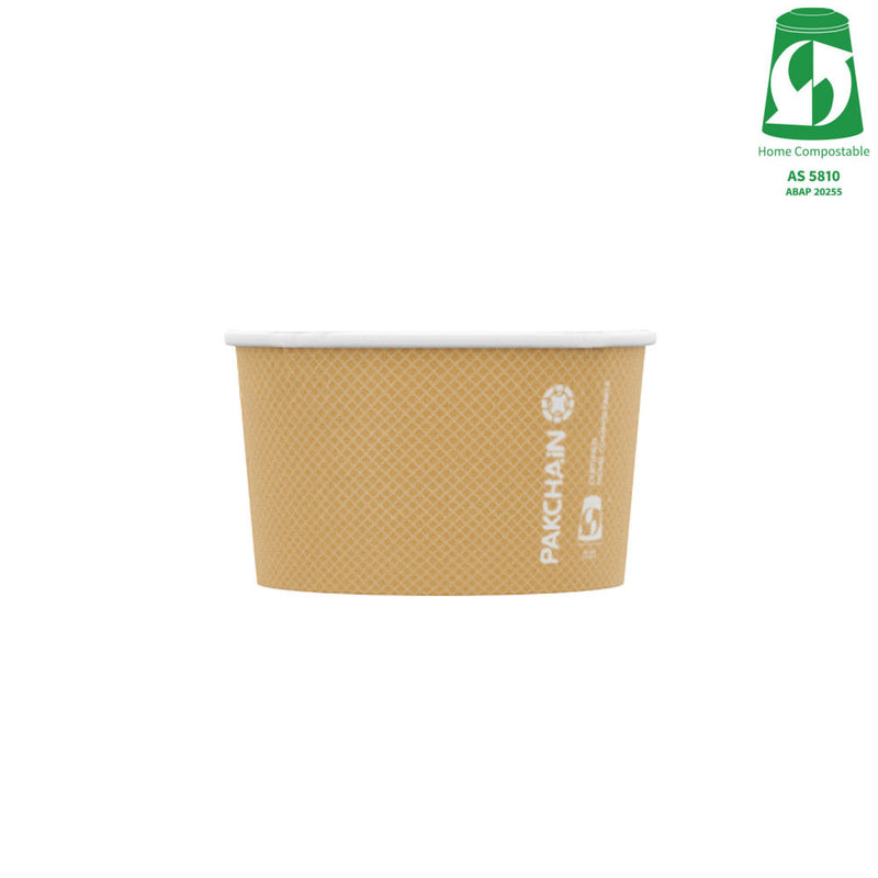3oz (90ml) Ice Cream Paper Bowl - Aqueous Lined