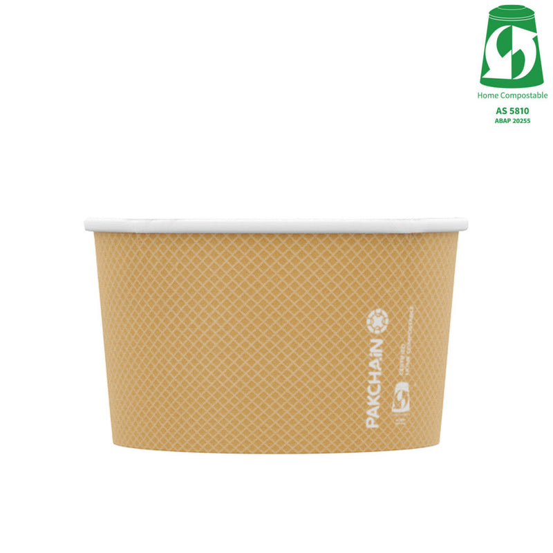 8oz (250ml) Ice Cream Paper Bowl - Aqueous Lined