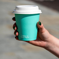 10oz (300ml) Feel Good Single Wall Coffee Cup - PLA Lined - 89/90 Series - Image #2