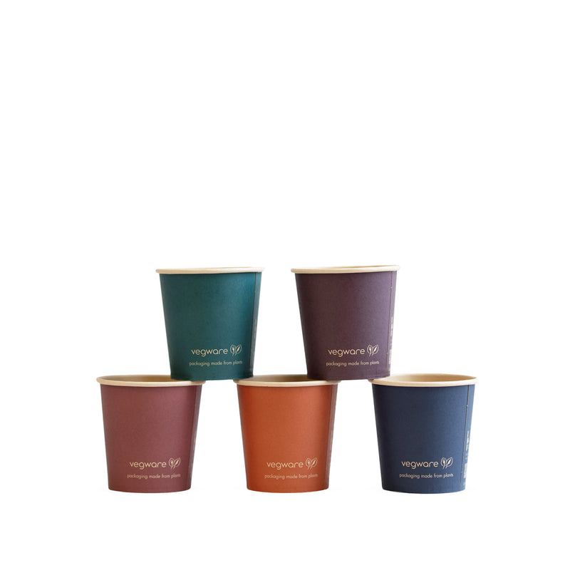 4oz (120ml) Feel Snug Single Wall Coffee Cup - PLA Lined Bamboo Paper - 62 Series - Image #1