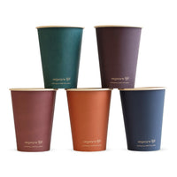 12oz (360ml) Feel Snug Single Wall Bamboo Paper Cup - PLA Lined - 89/90 Series