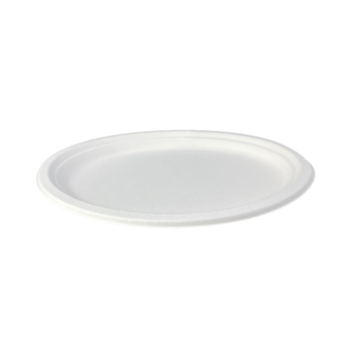 10" Oval Plant Fibre Plate - PFAS Free - White - Image #3
