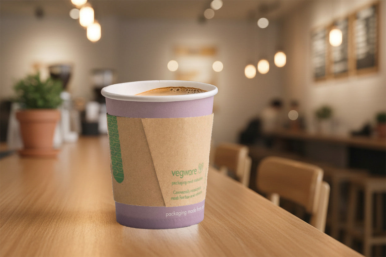 Small Coffee Cup Sleeve - Kraft - Fits 79/80mm Cups