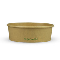 16oz/500ml Round Paper Takeaway Container - Aqueous Lined - Kraft - 150 Series - Image #1