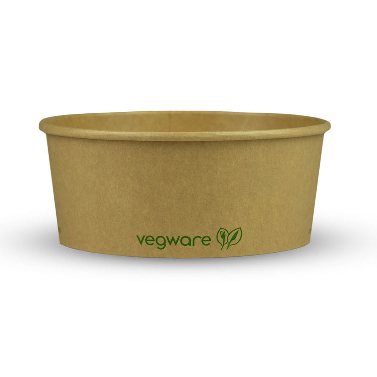 24oz/750ml Round Paper Takeaway Container - Aqueous Lined - Kraft - 150 Series