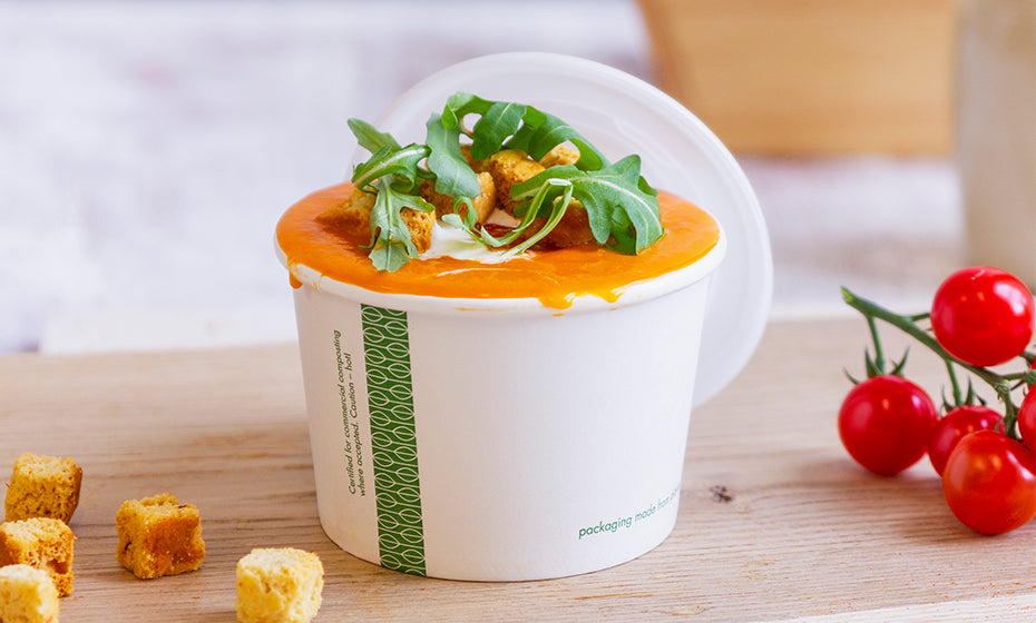 8oz (230ml) Paper Bowl - PLA Lined - White - 90 Series