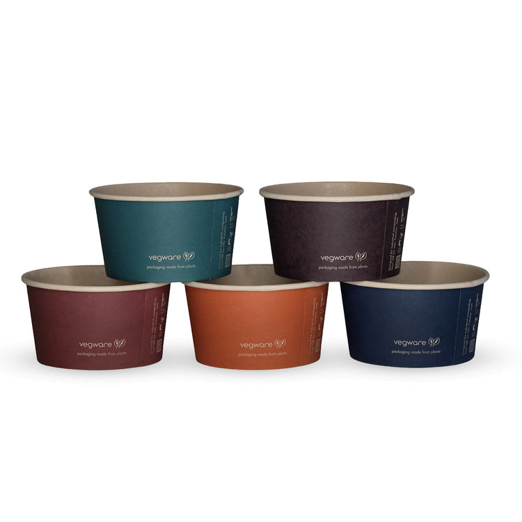 12oz (350ml) Feel Snug Bamboo Paper Bowl - PLA Lined - 115 Series - Image #1