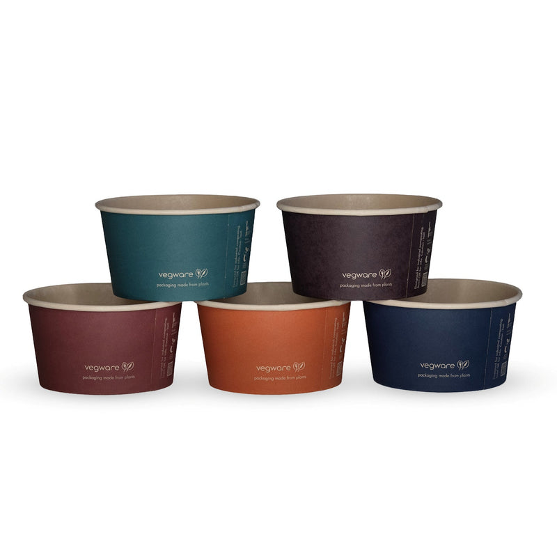 12oz (350ml) Feel Snug Bamboo Paper Bowl - PLA Lined - 115 Series - Image #1