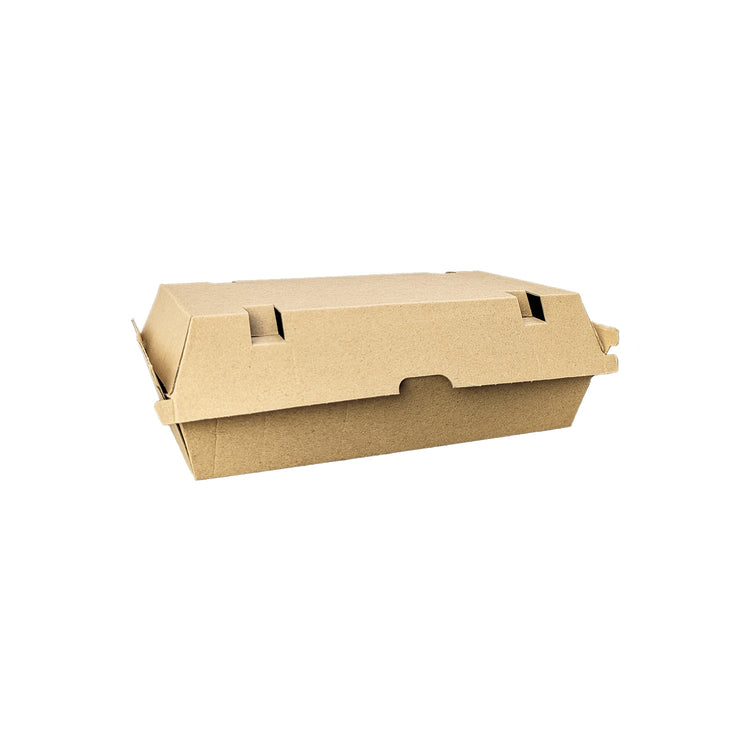 Snack Clam Large (205 x 106 x 76mm) Kraft Flute