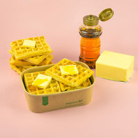 24oz/750ml Rectangular Paper Takeaway Container - Aqueous Lined - Kraft - Image #2