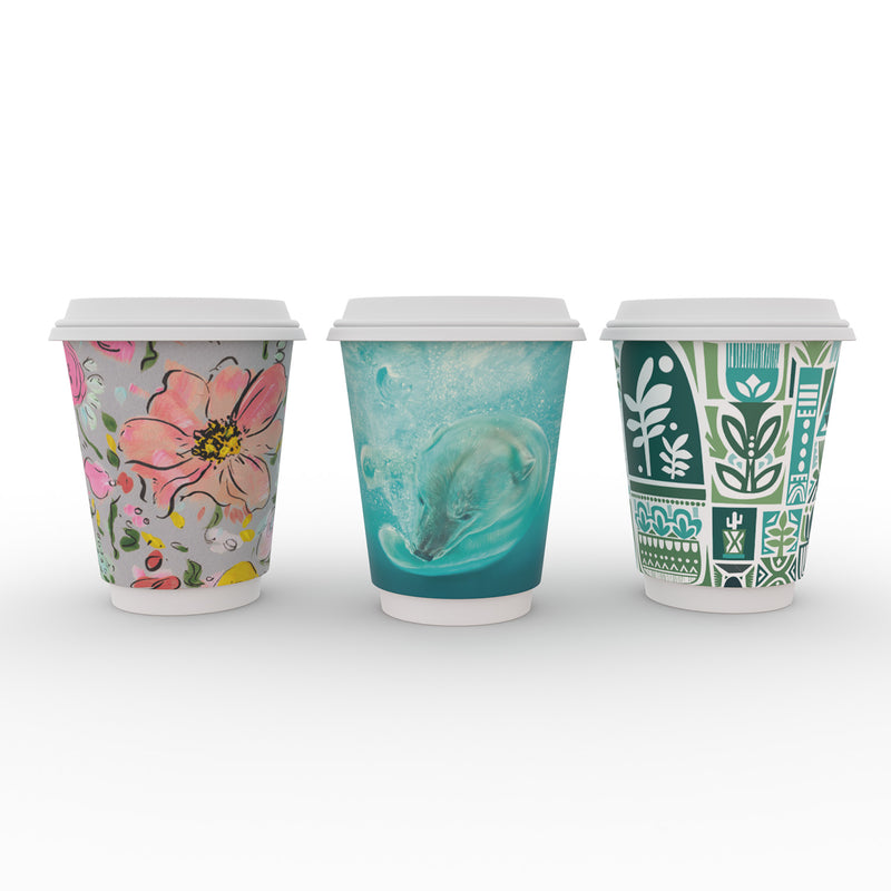 12oz (360ml) Gallery Premium Double Wall Coffee Cup - 89 series