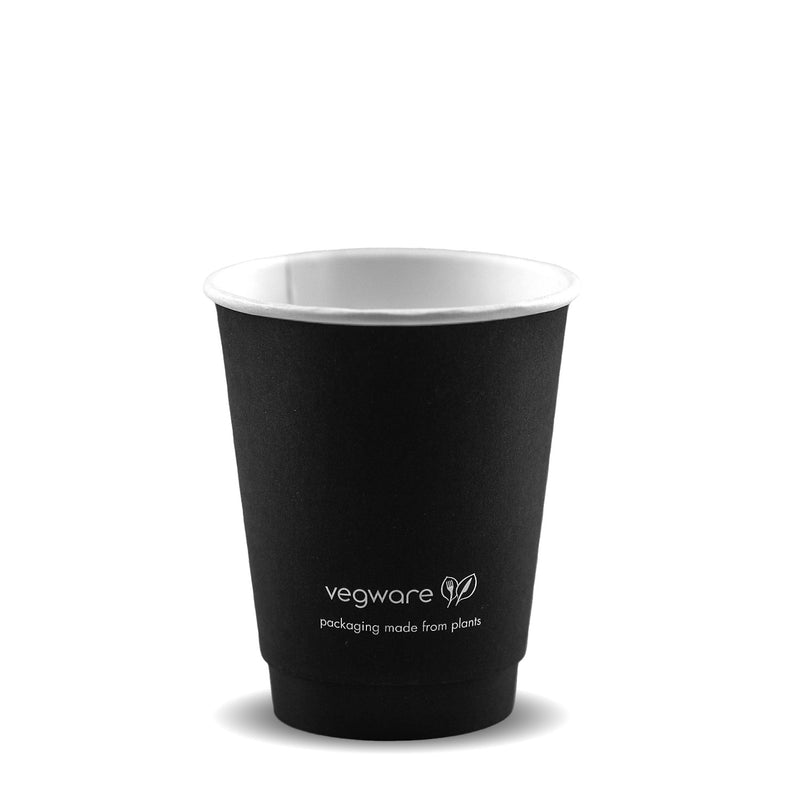 8oz (250ml) Black Double Wall Coffee Cup - 79/80 Series - Image #1