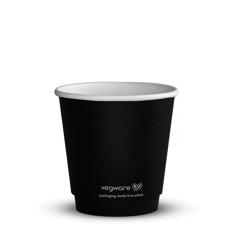 10oz (300ml) Black Double Wall Coffee Cup - 89/90 Series - Image #1