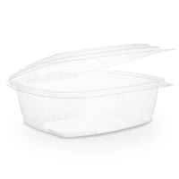 32oz (1000ml) Rectangular Hinged Container - Clear PLA - Image #1
