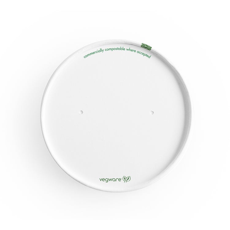 Paper Lid With Vents - White - 115 Series - Image #1