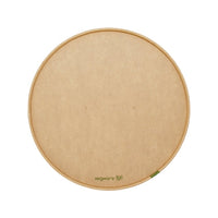 Wide Paper Lid with Vents - PLA Lined - Kraft - 185 Series - Image #1