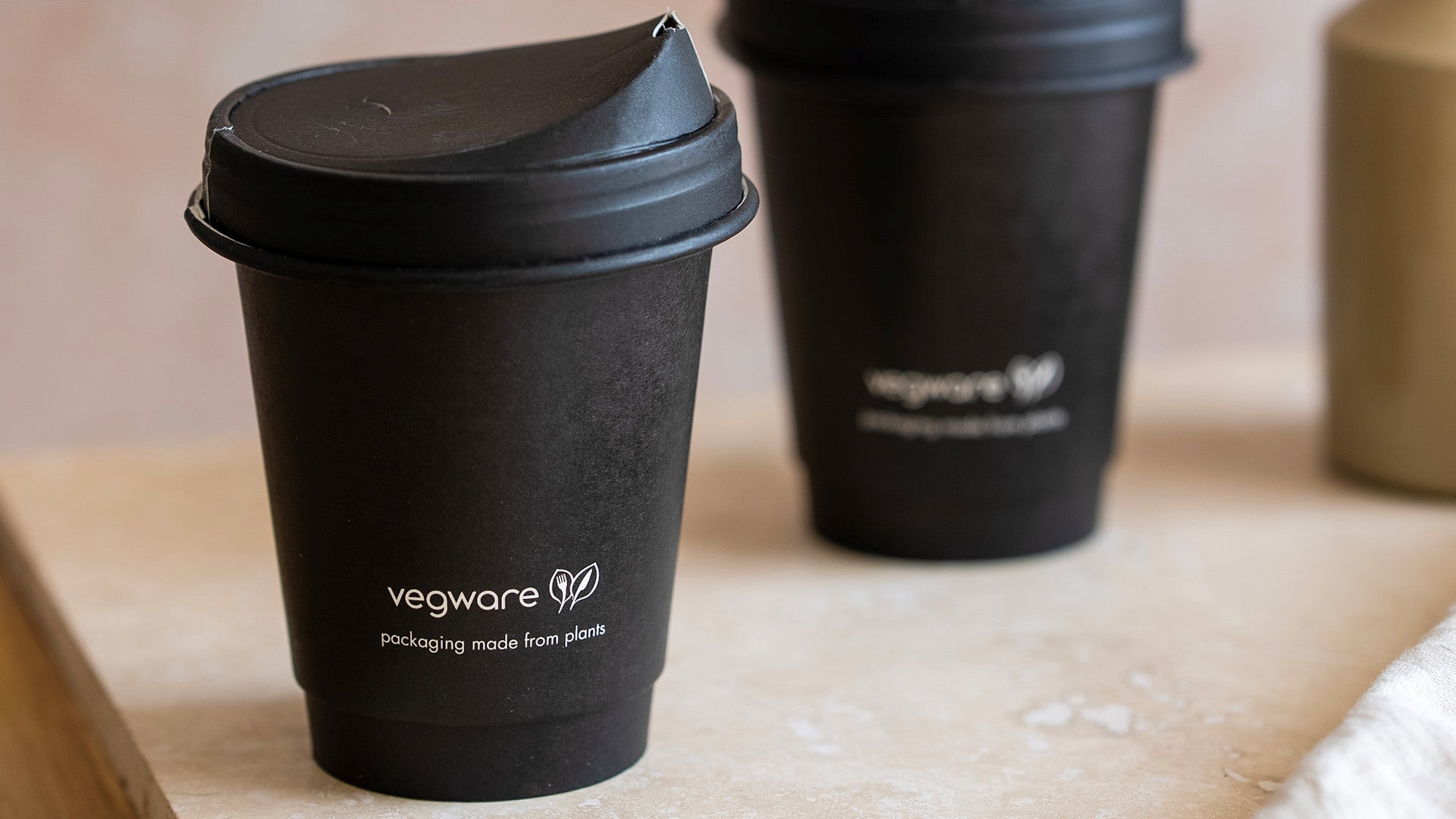 Hot Lid - Sipper - Paper - Aqueous Lined - Black - 89/90 Series