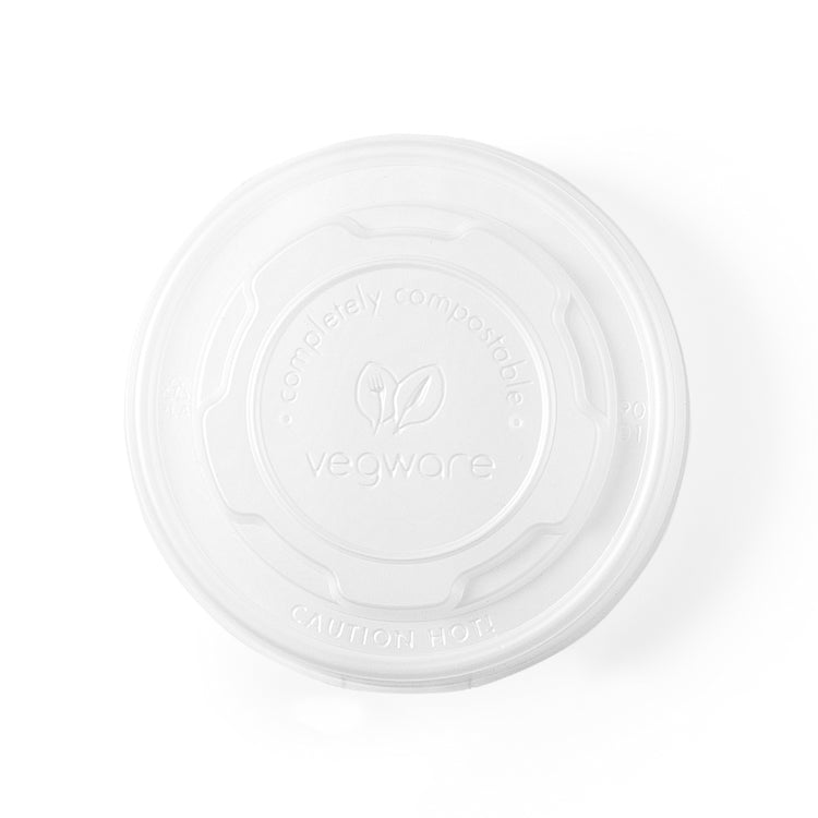 Flat CPLA Hot Lid - Opaque - 90 Series - Image #1