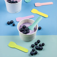 9cm Paper Ice Cream Spoon - Tutti Frutti Colours - Smooth Feel - Image #3