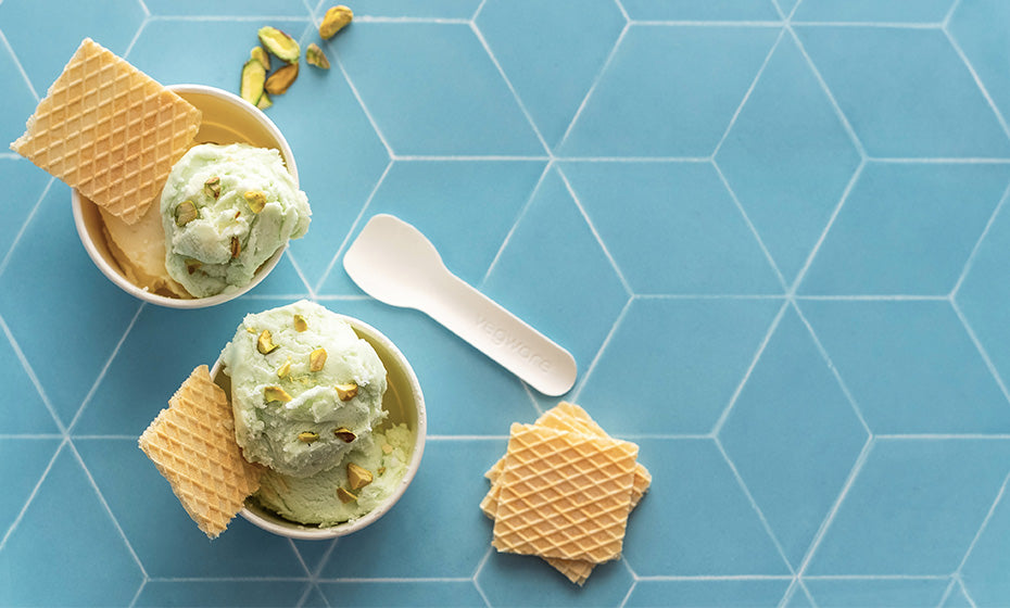 9cm Paper Ice Cream Spoon - Smooth Feel