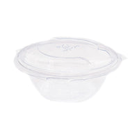 12oz (360ml) Round Salad Clamshell / Hinged Show Bowl - PLA Clear