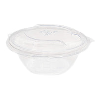 12oz (360ml) Round Hinged Container - Clear PLA - Image #1